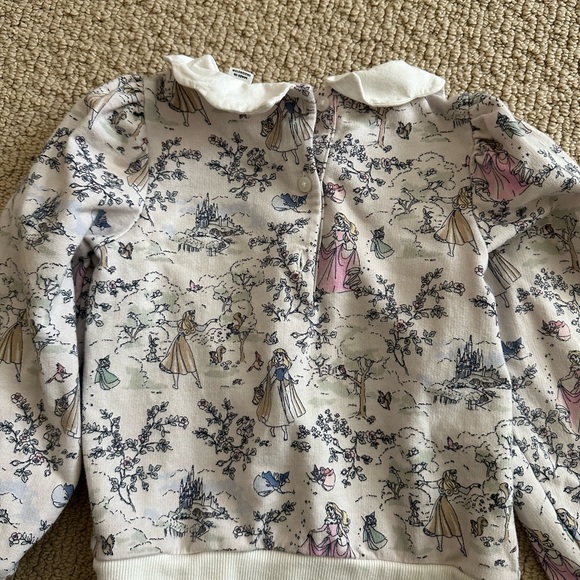 Janie and Jack Disney princess print sweatshirt - Picture 2 of 5